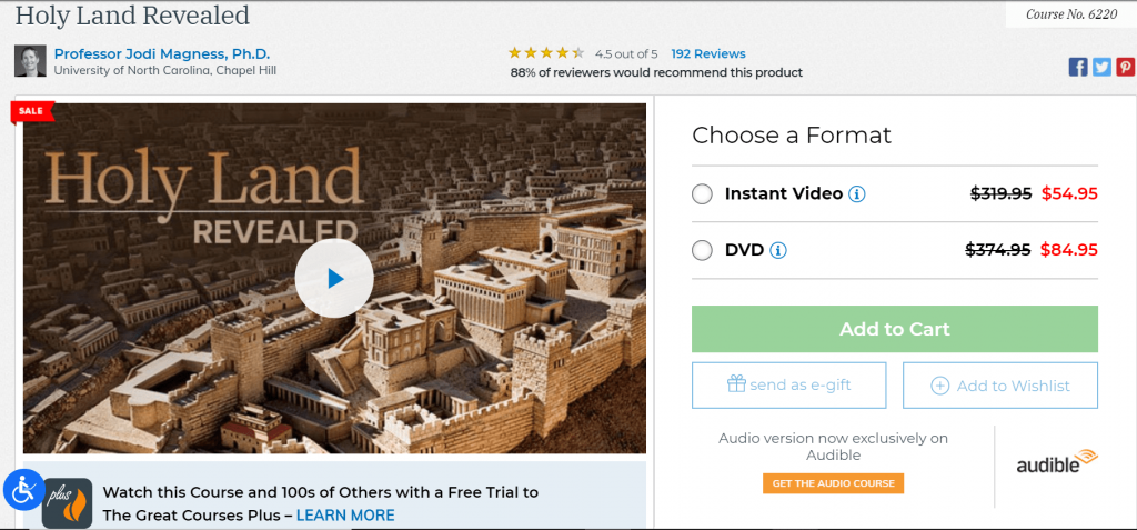 the great courses holy land revealed